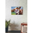 thumbnail image 3 of Epic Graffiti 'Curious Cow I' by Carolee Vitaletti Canvas Wall Art, 26"x18", 3 of 3