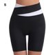 thumbnail image 5 of Pantalones cortos de mujer Qarigey Push Cintura alta Leggings Fitness transpirable Yoga estiramiento sin costuras Blanco y negro S, 5 of 6