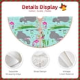 thumbnail image 3 of Sikiie Hippo With Flamingos And Crocodiles Christmas Tree Skirt, Christmas Tree Decorations, Christmas Decor, Tree Mat Decoration(30-48IN)-48", 3 of 6