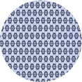 thumbnail image 1 of Ahgly Company Machine Washable Indoor Round Transitional Lavender Blue Area Rugs, 4' Round, 1 of 7