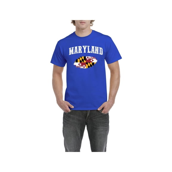 Men's T-Shirt Short Sleeve - Maryland Flag