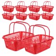 thumbnail image 2 of 10Pcs Berry Basket Fruit Storage Containers For Fridge Portable Plastic Berry Baskets Cutout Design Berry Baskets For Fridge Living Room Farm And Crafts 1kg Red, 2 of 9