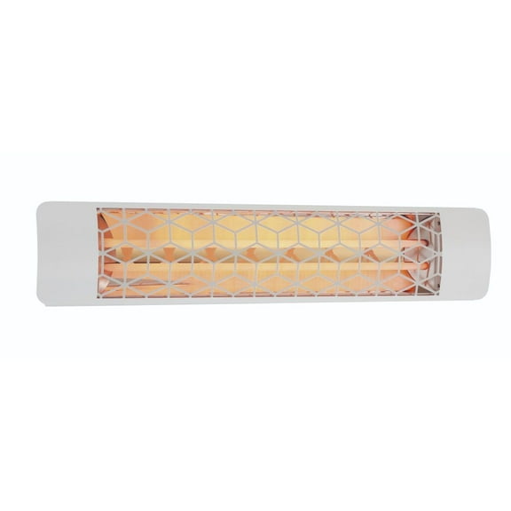 Eurofase Heating - 5000 Watt Electric Infrared Dual Element Heater-480 Voltage-White Finish-Stella Decorative Fascia