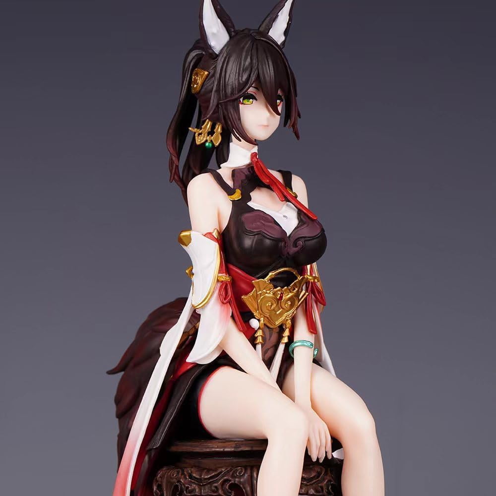 Tingyun Figure Ancient Style Stool Sitting Tingyun Anime Figures 28cm/11inch PVC Character Action Model Figure Statue Decoration Gifts