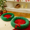 thumbnail image 6 of Hometravel Christmas Pet Bed, Washable Indoor Cat House with Warm Padding, Comfortable Winter Dog Bed for Pets, Seasonal Pet House with Holiday Design, 6 of 7