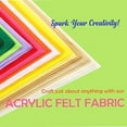 thumbnail image 3 of FabricLA Acrylic Felt Fabric - Pre Cut | 10" X 10" Inches | DIY Craft, Hobby, Costume, Decoration | Brown - 24 Pieces, 3 of 7