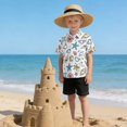thumbnail image 6 of Dailycode Small Short Sleeve Button Down Shirts Seashells and Coral Casual Shirt 3-10 Years, 6 of 9