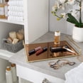 thumbnail image 3 of Home Details Rectangular Classic Design Mirror Vanity Tray in Gold, 3 of 5