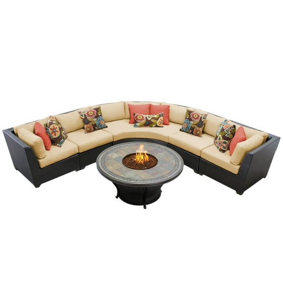 Bermuda 6 Piece Outdoor Wicker Patio Furniture Set 06e