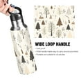 thumbnail image 4 of Yayeee 33oz Insulated Water Bottle Double Wall Stainless Steel with Flip Straw Lid, Winter Forest, 4 of 7