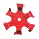 thumbnail image 4 of Rueda de repuesto para zanjas, rueda de ranura de suelo, accesorio metálico multiusos para cortacésped, para mantenimiento de terrenos agrícolas, Rojo, 4 of 8
