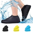 thumbnail image 1 of Couvre-chaussures Imperméables, Couvre-Chaussures Réutilisable en Silicone pour Hommes Femmes, m, Noir, 1 of 5