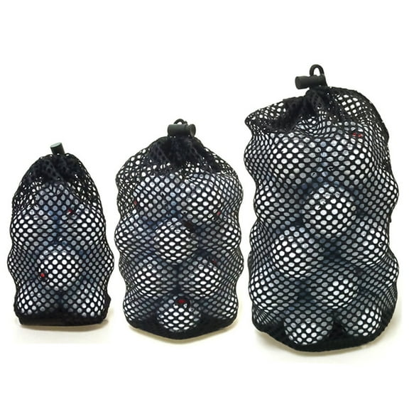 Shenmeida 3PCS Golf Mesh Bags Bag Camping Nylon Drawstring Bag Durable Mesh for Storage Mesh Bag with Drawstring Cord Lock Closure for Golf Balls
