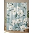 thumbnail image 4 of Fsddascl Flower Floral Shower Curtain Set - Standard 72" x 72" Washable Bathtub Curtain with 12 Hooks, Botanical Spring Meadow Blooms Wildflower Waterproof Fabric Stall Shower Curtains for Bathroom, 4 of 6