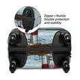 thumbnail image 4 of Balery Luggage Cover Circular Lighthouse Print Suitcase Covers for Luggage Elastic Washable Suitcase Protector Fits 18-32 Inch Luggage-Small, 4 of 9