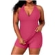 thumbnail image 1 of Mujeres Más Tamaño Manga Larga Tops Casual Color Sólido Blusa con Correa Ajustable de Espalda Y Bralette Incorporado, Poliéster Suave para el Uso Diario de Primavera, 1 of 8