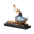 thumbnail image 3 of Estatua de bailarina de resina, escultura de bailarina de ballet, estatuilla artística, ballet moderno Estilo D, 3 of 9