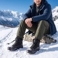 thumbnail image 2 of Ecetana Men's Waterproof Hiking Snow Boots Non-Slip Warm Ankle Boots for Trekking, 2 of 8