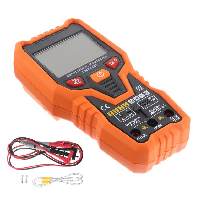 Multímetro Digital Pantalla Lcd Voltímetro Profesional Amperímetro De Mano De Alta Precisión Probador De Resistencia Digital Ac/Dc Para Resistencia De Corriente De Voltaje Pm8248S Yuarrent TO004466-00