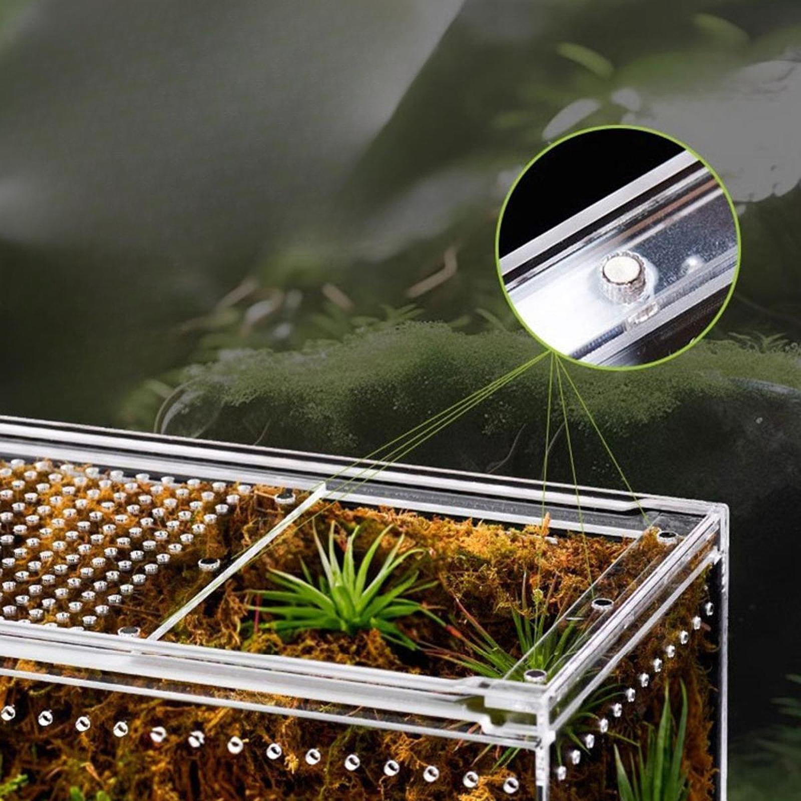 EHJRE Reptile Terrarium Professional Enclosure Cage for Snake Hermit Crabs Lizards