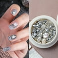 thumbnail image 1 of dianhelloya 1Box Nail Art Pearl Exquisite DIY Lightweight Shaped Pearl Stone Shell Nail Art Accessories 7, 1 of 8