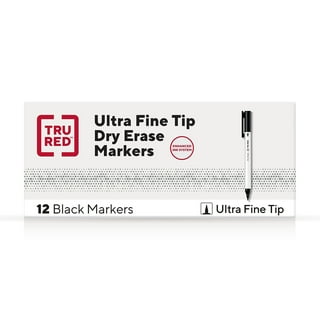 TRU RED Pen Permanent Markers Fine Tip Assorted 12/Pack TR54530 