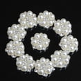 thumbnail image 3 of yuksok 10Pcs Rhinestone Flatback Pearl Embellishment Wedding Decor DIY Craft c, 3 of 9