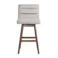 thumbnail image 5 of Elias Brown Solid Wood 30" Bar Height Swivel Barstool/Morning Fog Seat- Set of 2, 5 of 11