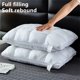 thumbnail image 5 of Núcleo de Almohada de Flor Trenzada | Alternativa de Alta Elasticidad para Abajo | Almohada ergonómica de nylon de spandex con soporte | 29x19in | Transpirable, Duradero, Blanco o Gris | Diseño, 5 of 7