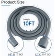 thumbnail image 3 of Bamboohart 10 Ft Universal Washing Machine Drain Hose Extension &amp; 10 Ft Washing Machine Drain Hose, 3 of 8