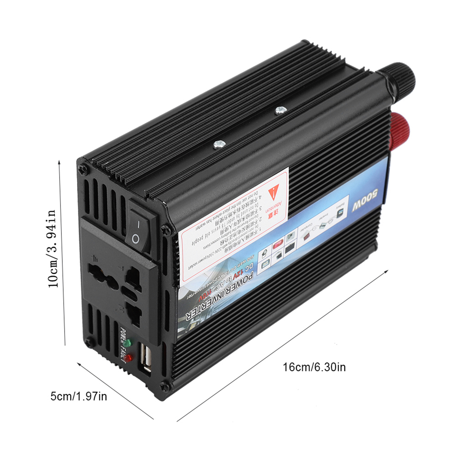 Inverter 12 V Converter 110V 500W Power Inverter with Solar Panel for Household