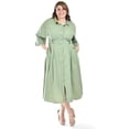 thumbnail image 1 of Vestido camisero con cinto Roman Fashion /Tallas Extras, 3827-p (Verde militar) verde lima 38, 1 of 6