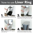 thumbnail image 6 of Qualiazero Kitchen Trash Can, 13.2 Gallon Stainless Steel Slim Step Garbage Bin with Soft Close Lid, Silver, 6 of 13