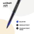 thumbnail image 4 of Uniball Stylos à Air Rollerball, Pointe Fine (0.7mm), Bleu, 3 Unités, 4 of 4