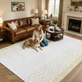 thumbnail image 2 of Area Rugs 5'x7', Yellow Polka Dots Carpet Runner Indoor Outdoor Rugs Home Decor Aesthetic, Modern Fantasy Speckles Minimalist Non Slip Mats Washable Accent Rug for Living Room Bedroom, 2 of 6