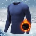 thumbnail image 2 of Afdoent Mens Long Sleeve T-Shirt Workout Gym T-Shirt Running Top Warm Sports Baselayer Undershirts For Daily Wear, 2 of 9