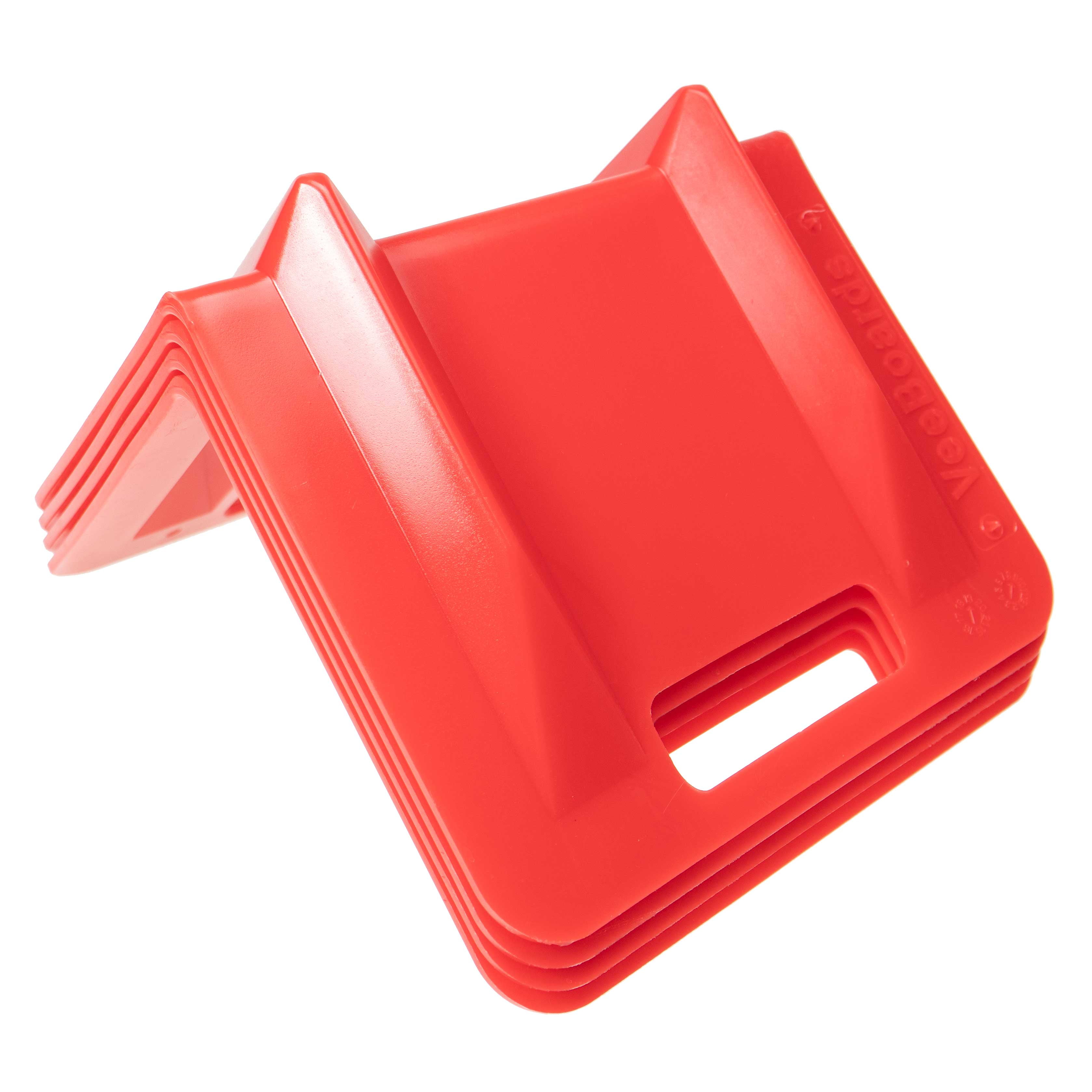 10" Plastic Corner Guard w/ 4-1/2" Slot For Strap (9" x 9" x 10") -