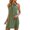 Green, variant on FAFWYP Women Summer Casual Mini Sleeveless Halter Neck Solid Wrap Short Sundress Beach Boho Tank Dress