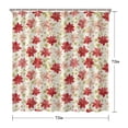 thumbnail image 5 of Pioneer Flower Floral Print Pattern Shower Curtain 72"x72", Bathroom Decorative Shower Curtain Set with 12 Hooks, Waterproof Washable, 5 of 6