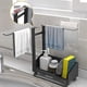 thumbnail image 3 of Estante para fregadero de acero inoxidable duradero, diseño de fondo abierto que permite un drenaje rápido del agua, bandeja de drenaje extraíble que mantiene limpias las encimeras, resistente a la, 3 of 5