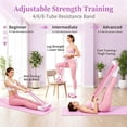 thumbnail image 4 of Multifunction Pedal Resistance Band, 8-Tube Elastic Tension Rope with Foam Handles, Sit-Up Exerciser for Abs, Arm & Leg Fitness, 4 of 8