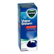 Vicks VapoSteam Medicated Liquid with Camphor, a Cough Suppressant, 8 oz
