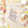 thumbnail image 3 of Dreamtimes Watercolor Butterfly Horse Baby Muslin Washcloths Face Towel, Flower Burp Cloths Cotton Wipes 5 PCS Infant Wash Cloth for Newborn Boys Girls 12x12 inches, 3 of 7