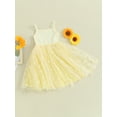 thumbnail image 5 of Musuos Baby Girls Summer Dress 9 12 18 24M 3 4T Daisy Print Mesh A-Line Princess Dress Toddler Girl Cute Clothes, 5 of 10