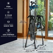 Teeter EP-560 Inversion Table w/ Accessories for Back Pain Relief – FDA-Registered, UL Safety Certified, 300 lb Capacity, Designed & Patented in USA