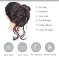 thumbnail image 6 of TESOON Claw Clip Messy Bun Hair Piece,Hair Extensions for Women,Tousled Updo, 6 of 7