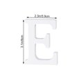 thumbnail image 4 of Wood Letter E Decor Simple DIY Alphabet Letter for Wedding Party Birthday Home Store (White, 8cm), 4 of 8