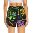 thumbnail image 4 of Goofa Mardi Gras6 Printed Women 2 in 1 Running Shorts,Quick Dry Athletic Workout Shorts,High Waisted Athletic Shorts with Liner Pockets-XX-Large, 4 of 9