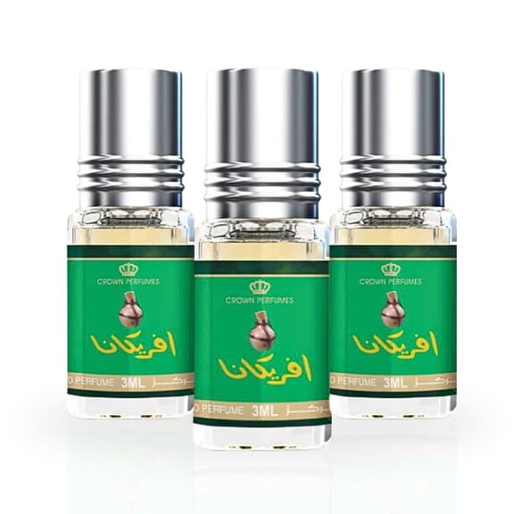 Africana Perfume Oil 3ml (0.10 oz) by Al Rehab (Pack of 3)
