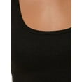 thumbnail image 4 of Fitted Crew Neck Cropped Tank Top, 4 of 4